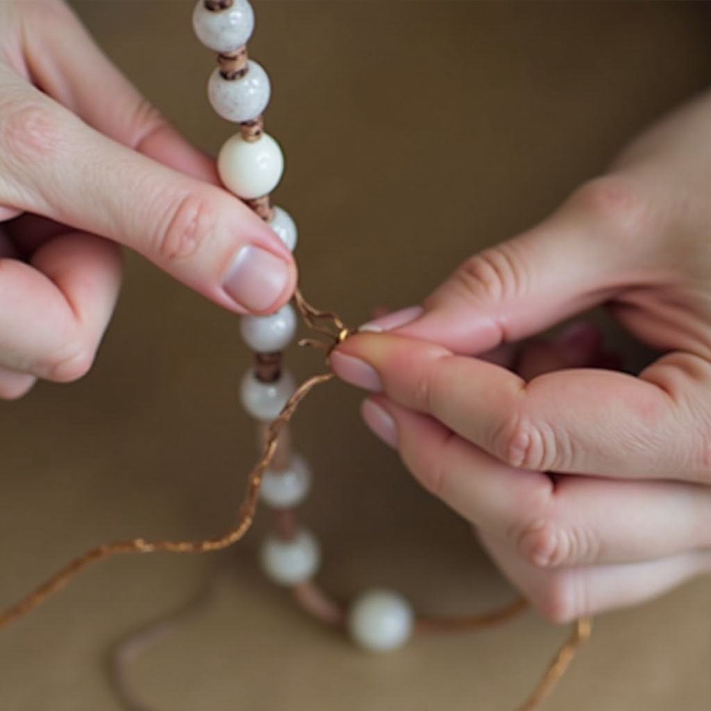 Как сделать ожерелье с узлом-глухой петлей: пошаговое руководство