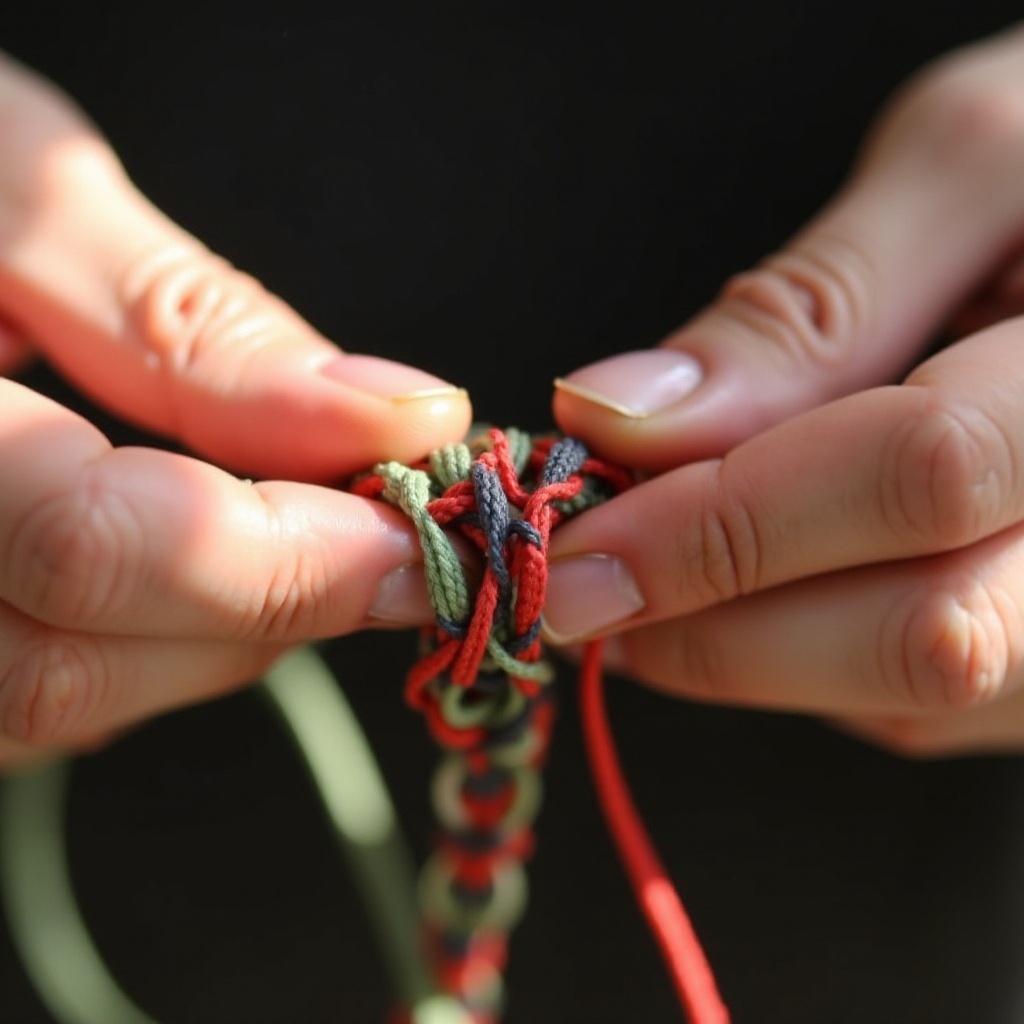 Wie man ein Slipknot-Armband macht: Einfache Anleitung.