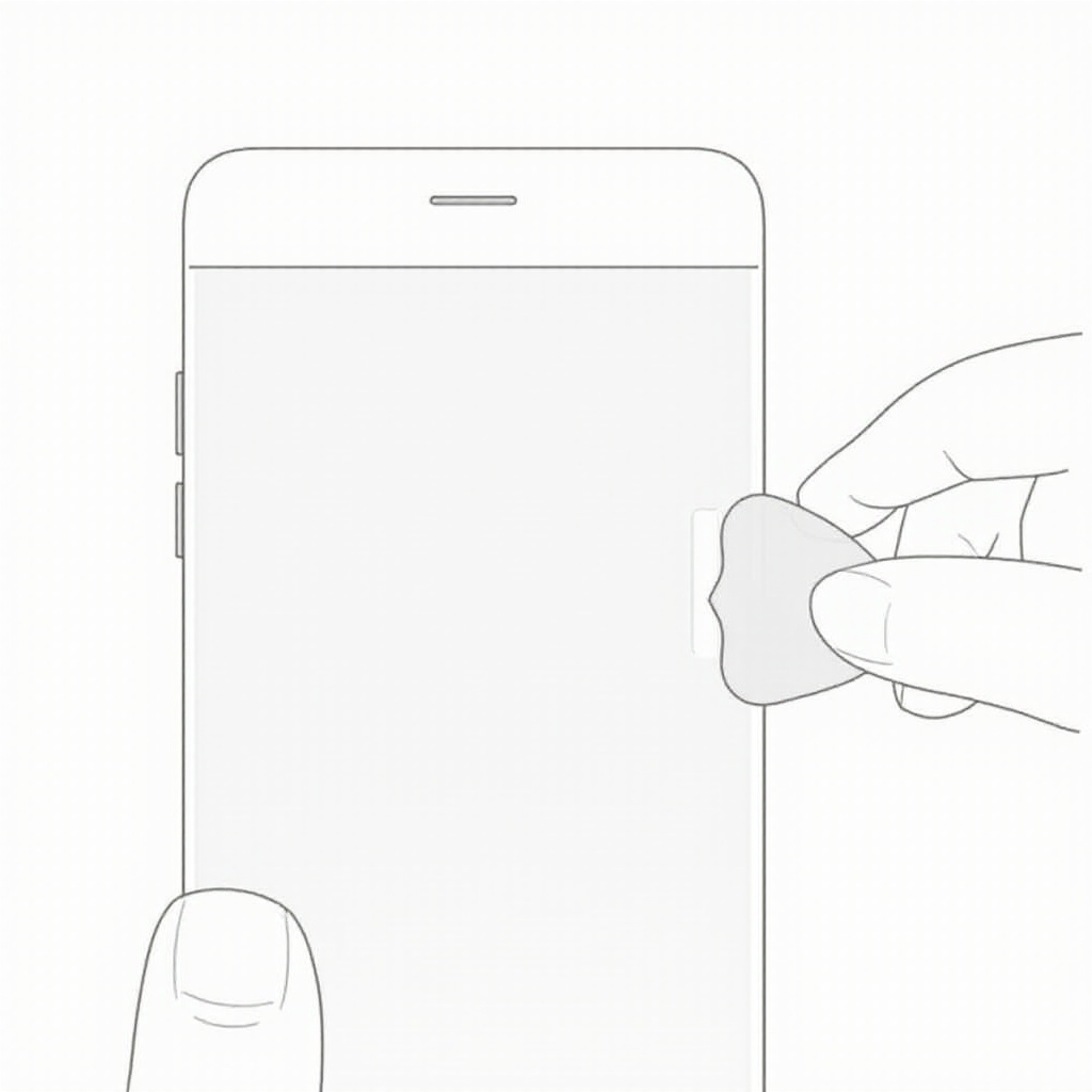 schutzfolie auf handy anbringen