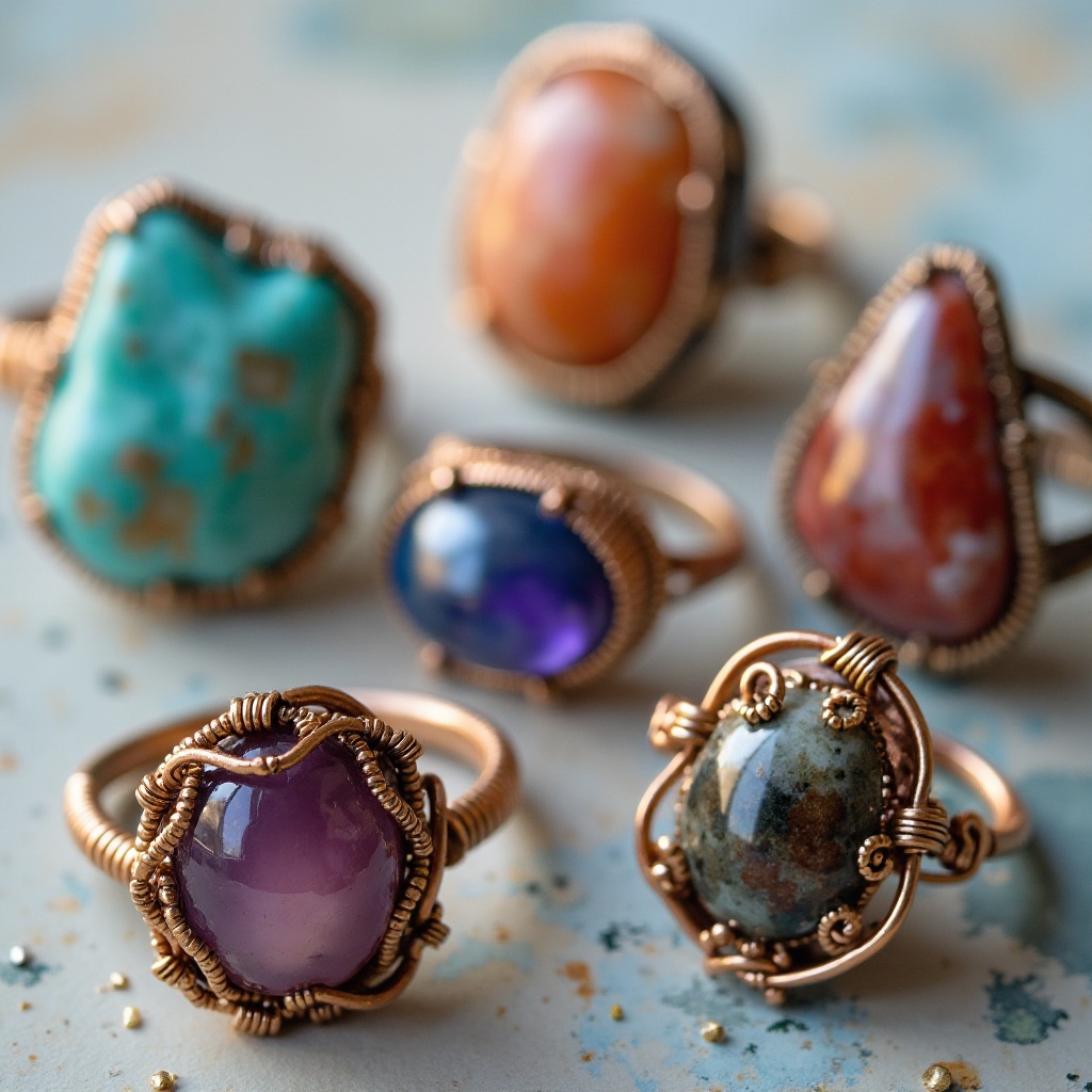 Créer de superbes bagues en fil avec des pierres : Un guide complet