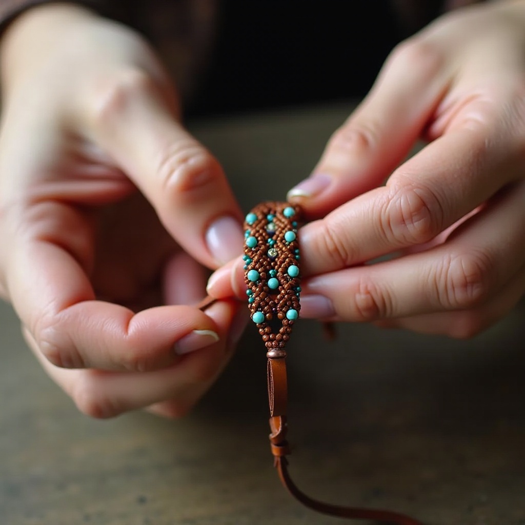 Как сделать браслет из бусин и кожи в 2024 году: Полное руководство