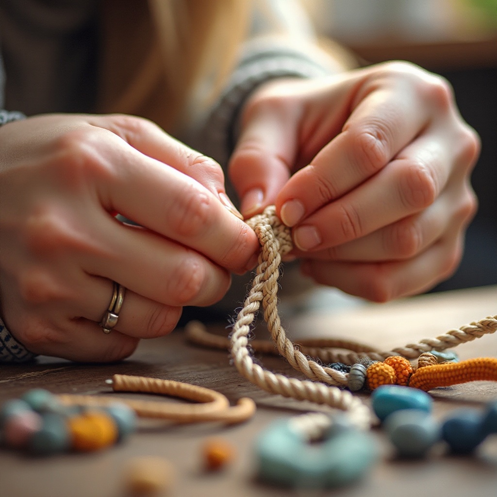 Wie man eine Knoten-Halskette macht: Eine Schritt-für-Schritt-Anleitung