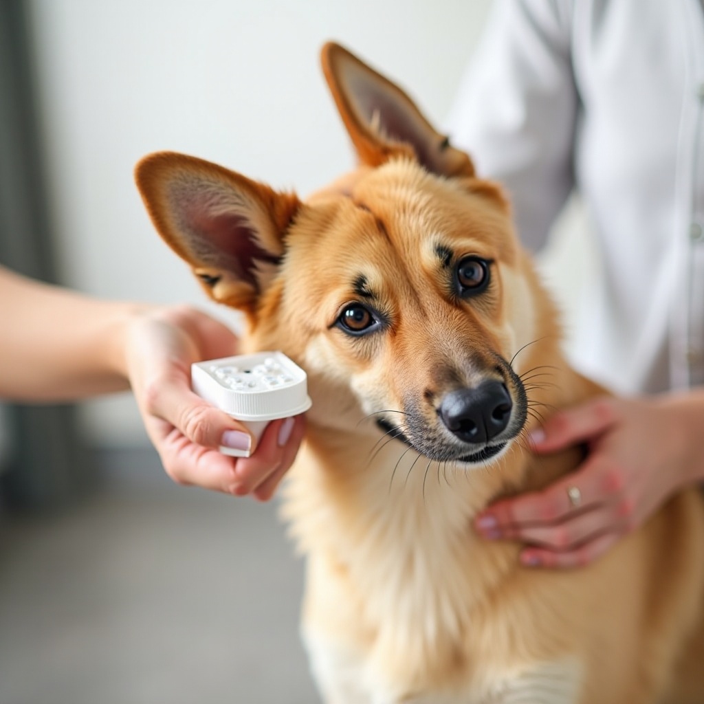 Wie man Flohmedizin richtig auf seinem Hund anwendet.